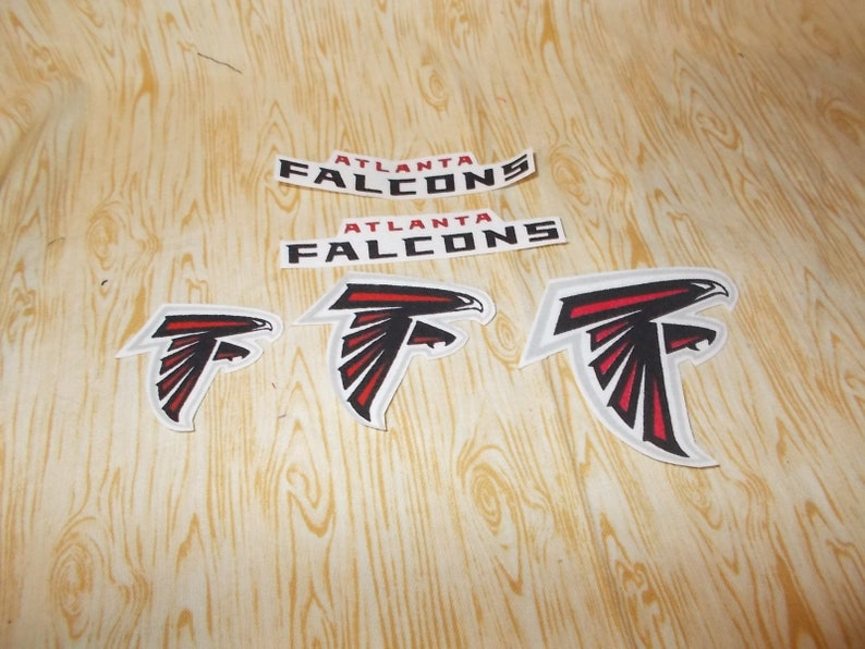 NFL Atlanta Falcons Sew on or No Sew Appliques | Etsy