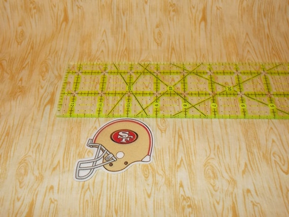 Set of 2 NFL San Francisco 49ers Helmet Sew on or Iron on Appliques 