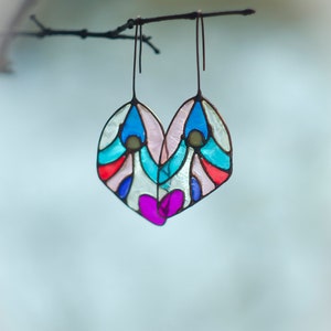 Butterfly wing earrings, Statement earrings, Fairy earrings, Big earrings, Dangle earrings, Butterfly wing, Wedding earrings, Butterfly image 5