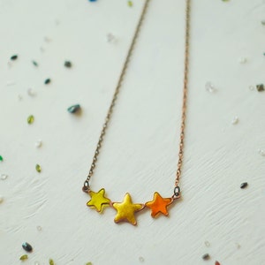 Minimal star necklace, Small necklace, Moon necklace, Stars jewelry, Minimal jewelry, Space jewelry, Planet necklace, Celestial jewelry, image 5