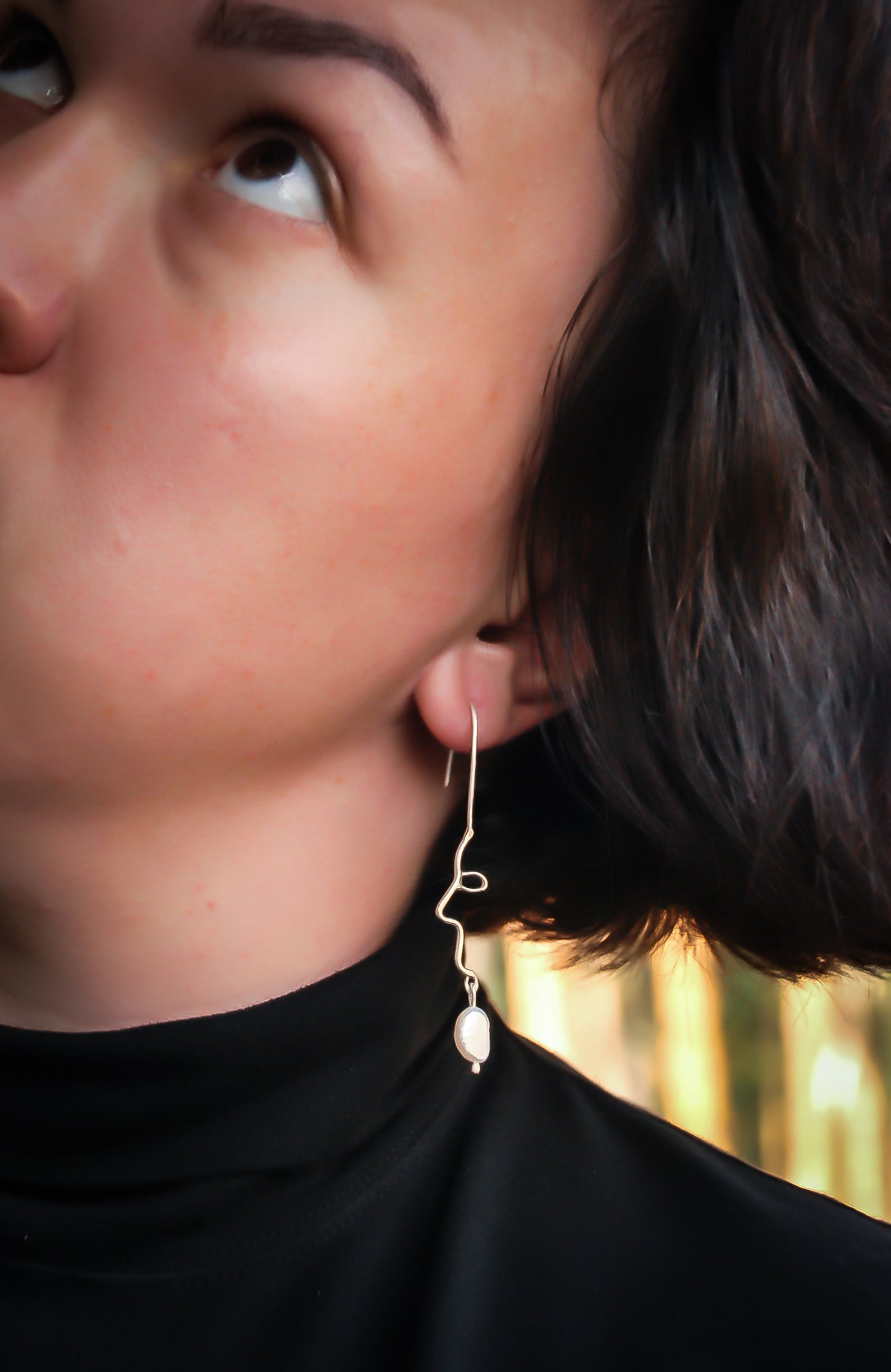 Face Earrings Profile Earrings Portrait Portrait Earrings Etsy