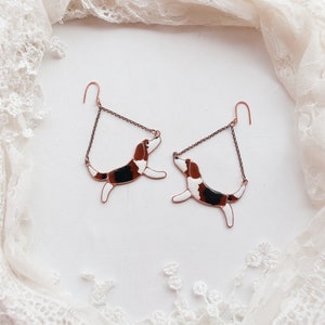 Beagle earrings, Dog earrings, Puppy earrings, Bloodhound earrings, Dog lover gift, Labrador earrings, Retriever,Husky, Pointer, Pet jewelry