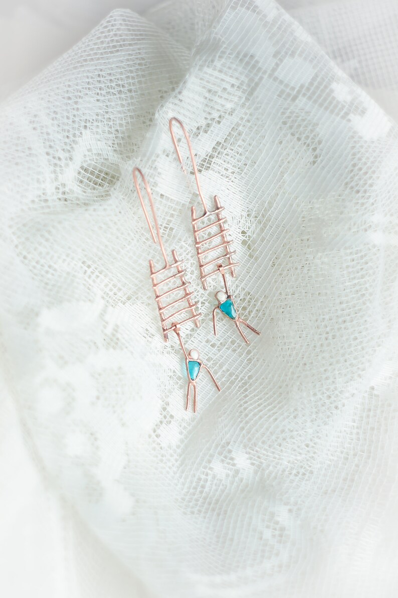 Earrings Stairway to Heaven. Ladder Earrings. Etsy