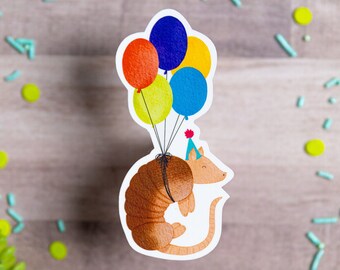 Party Armadillo Sticker