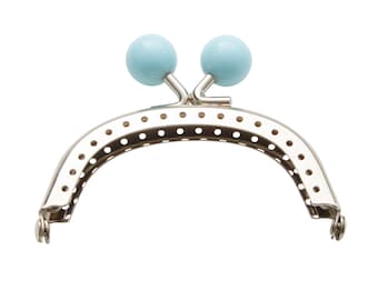 ZW6660 Light Blue Sew-In Bauble Clasp 3" × 2 1/4"