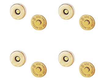 ZW6844 | Circle Magnetic Snap 3/4"  Rose Gold (4 pk)