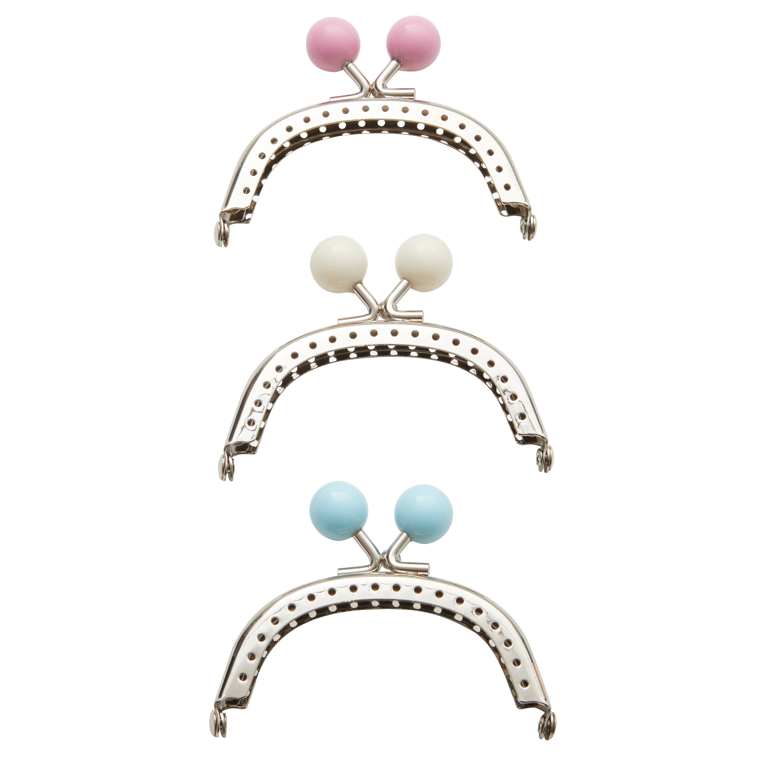 ZW6653 White Bauble Sew-in Clasp 3