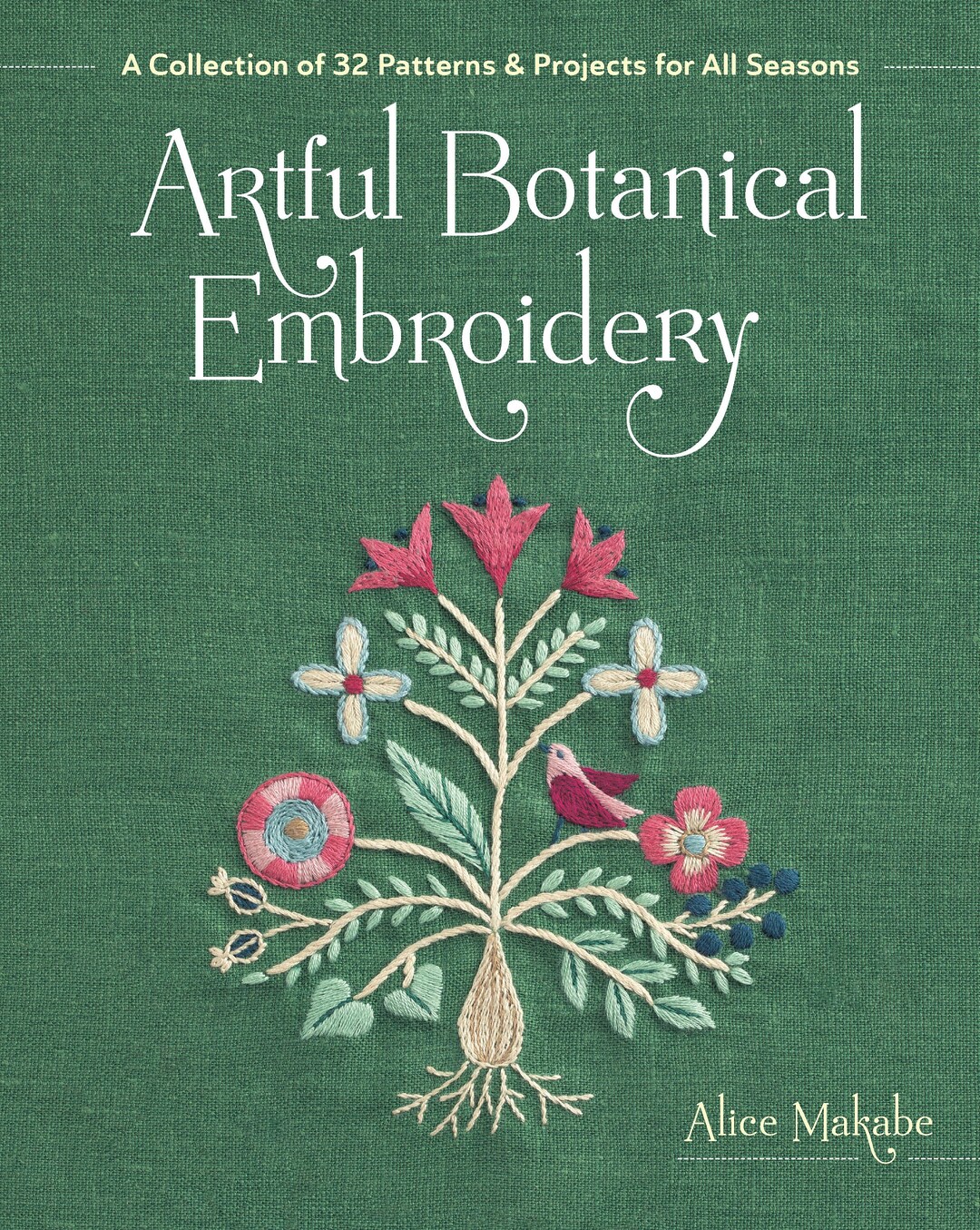 New Botanical Flower Embroidery Ebook Japanese Craft, Book Pattern