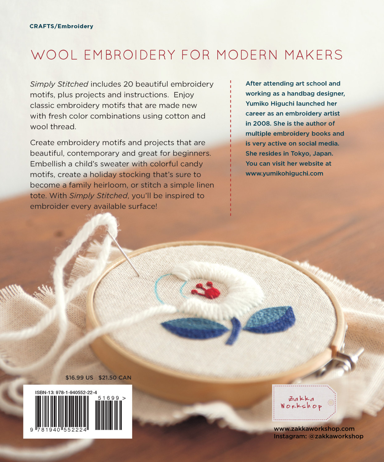 Simply Stitched: Beautiful Embroidery Motifs and Projects With