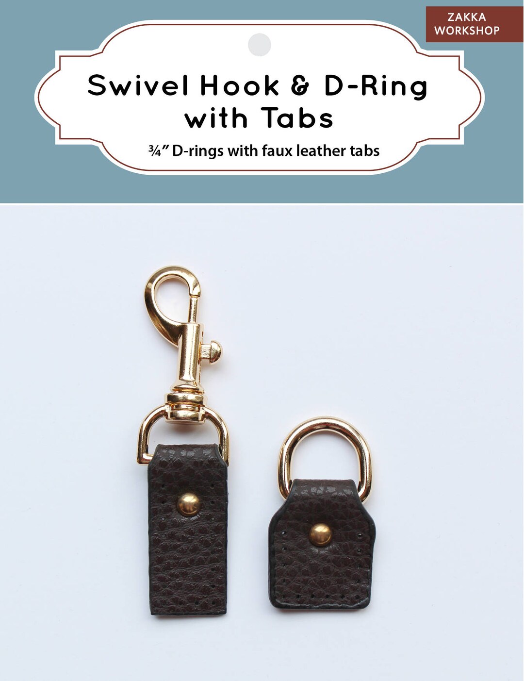 ZW6035 Swivel Hook & Dring With Tabs Etsy