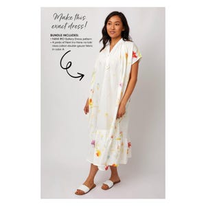 Nani Iro Gallery Dress Pattern & Fabric Bundle