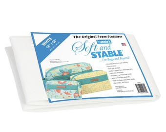 Soft and Stable White 100% Polyester Foam Stabilizer 18in x 58in