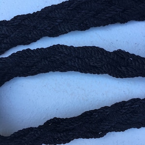 Braided Upholstery Trim-Black