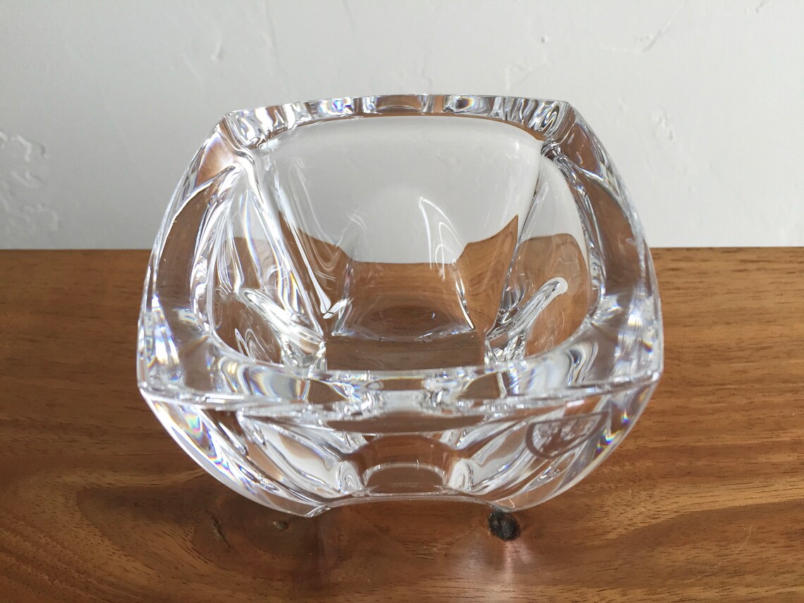 Orrefors Crystal Candle Holder Modern Votive Candleholder Etsy