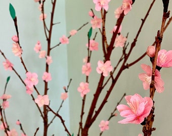 Pink Cherry Blossom - Hoa Đào Phai Ngày Tết - Cherry Paper Flowers