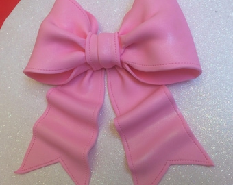 Pink bow gum paste fondant for birthday cake