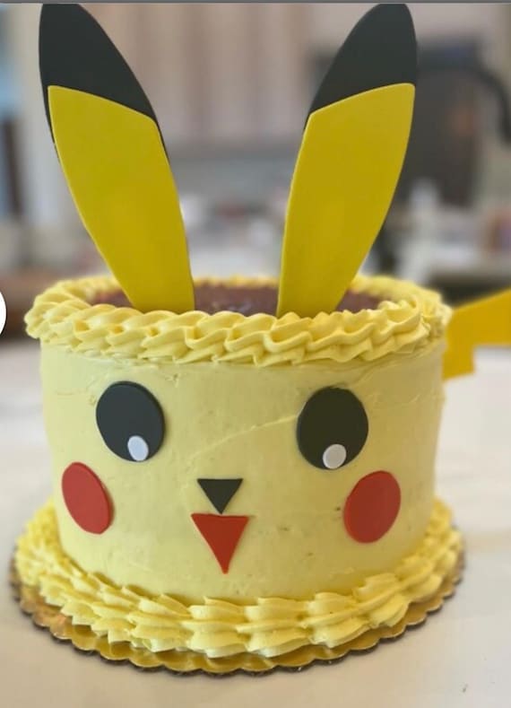 Decoración Comestible Para Tarta Con Imagen De Pikachu - Papel De Arroz Personalizable, Sin Gluten