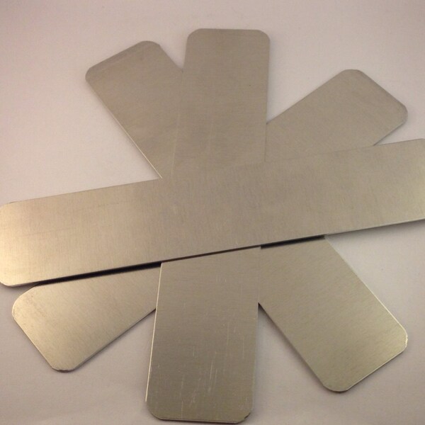 Mix Pack of 1x6, 1.125x6 & 1.5x6  inch Aluminum Cuff Bracelet Blanks