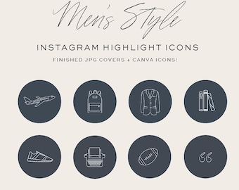 Men's Instagram Highlight Icons, Instagram Highlight Covers, Instagram Highlights Navy Blue Man, Highlight Covers For Instagram Man,