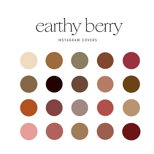 Earthy Berry Instagram Highlight Covers, Pink Instagram Covers, Bold Feminine Instagram Covers