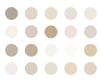 Tan Instagram Highlight Covers, Beige Instagram Story Highlight Covers, Neutral Solid Color Instagram Covers, Color Palette, Hex Codes