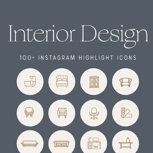 Interior Design Instagram Highlight Covers, 100 Home Renovation Styling ...