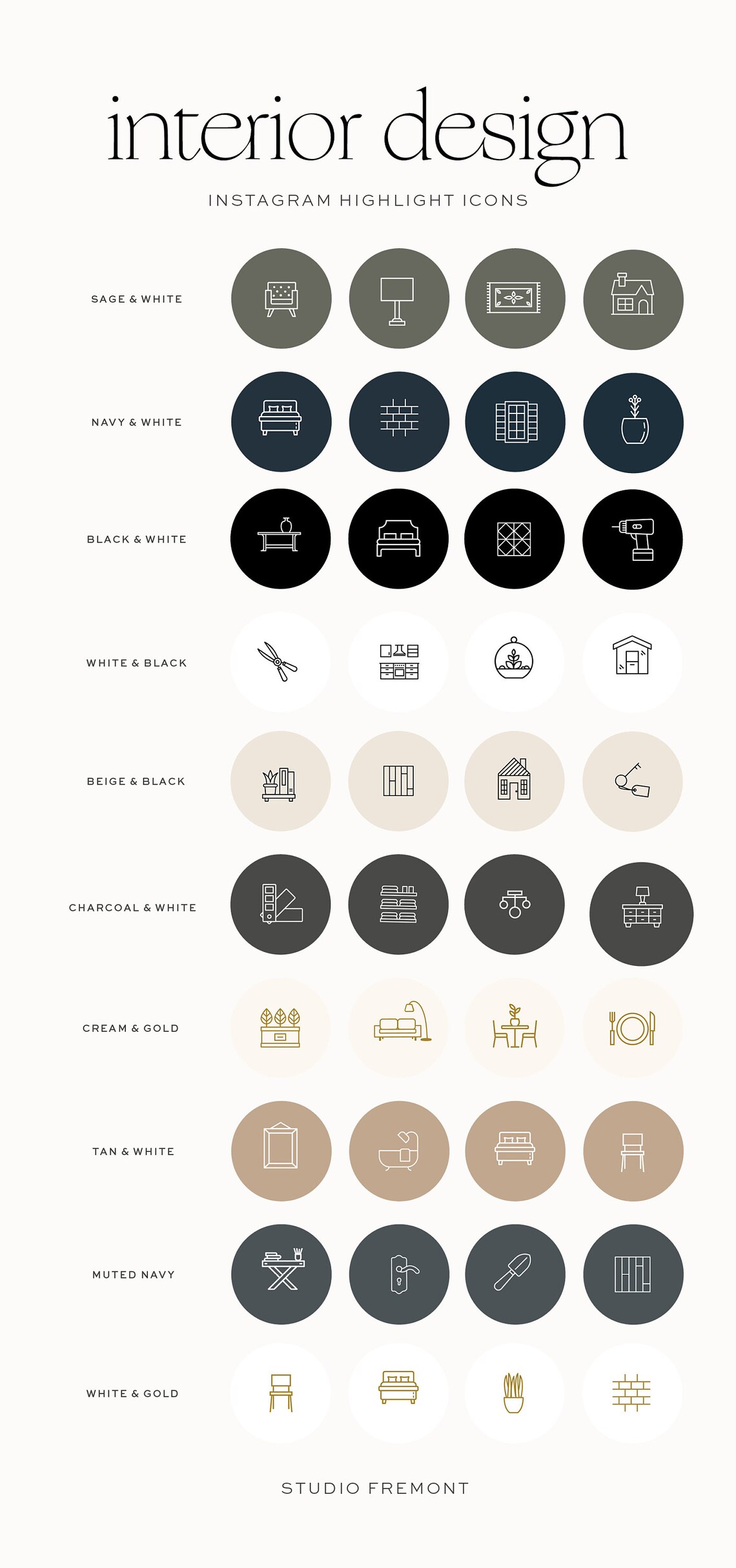 Interior Design Instagram Highlight Covers, 100+ Home Renovation ...