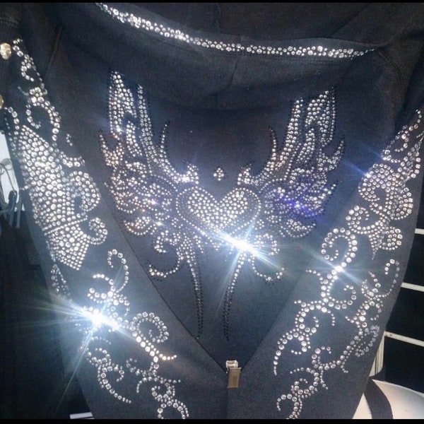 Heart wings with Bling