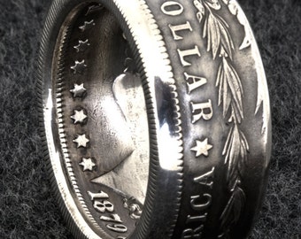 Silver Dollar Coin Rings