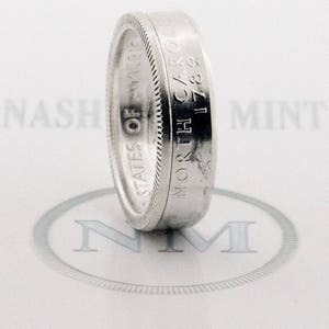 Coin Ring 2001 Silver Quarter Coin Rings 18th Birthday Gift 18 Year Anniversary Band New York North Carolina Rhode Island Vermont Kentucky image 2