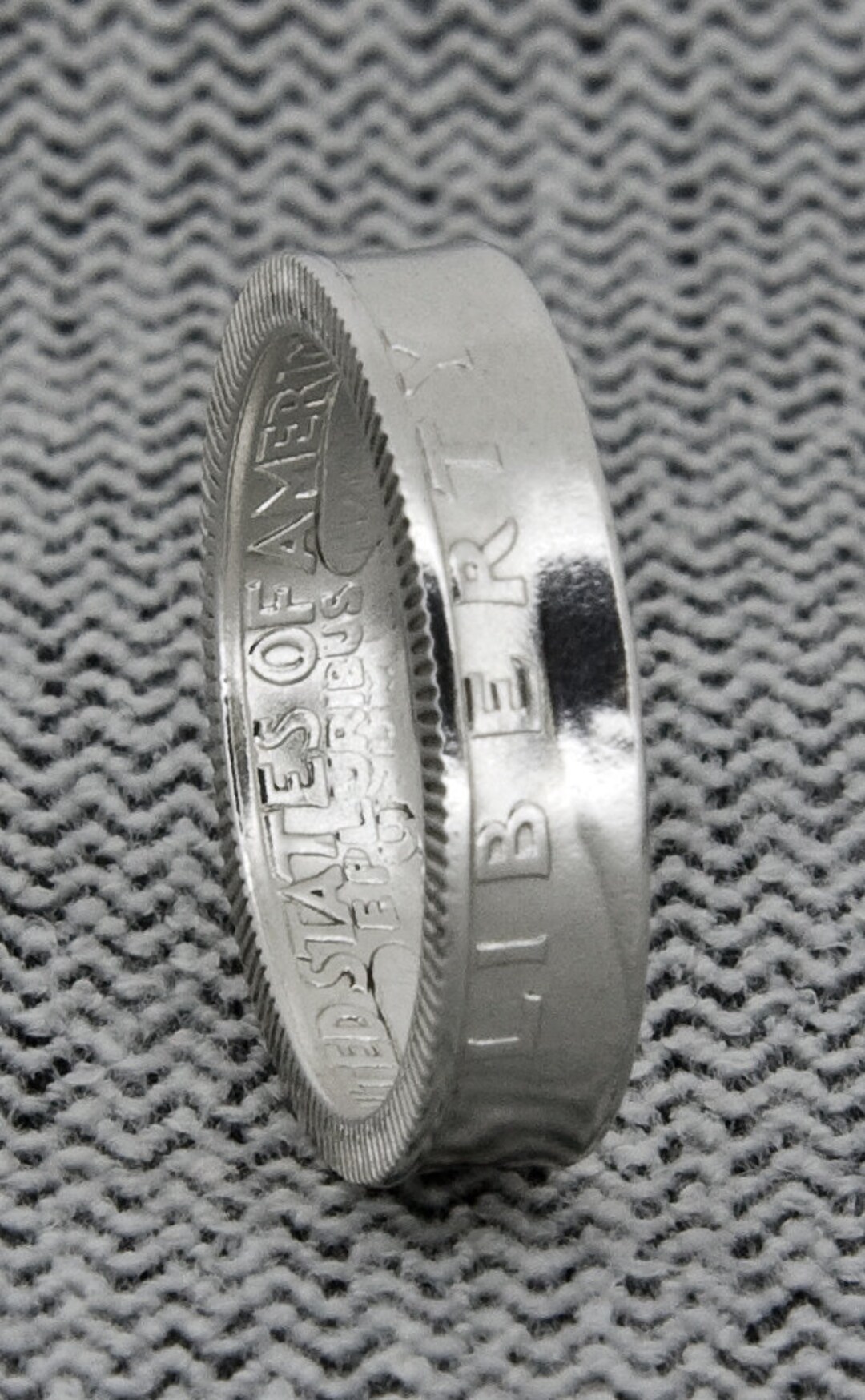 激安ブランド Coin Ring 1940-1949 Silver Quarter Coinring Washington アクセサリー