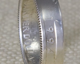CoinRing 1994 Silber Proof Quarter CoinRing Band Quarter Size 3-13 31 Silberhochzeit Jahrestag Geschenk 31 Geburtstag Geschenk CoinRings