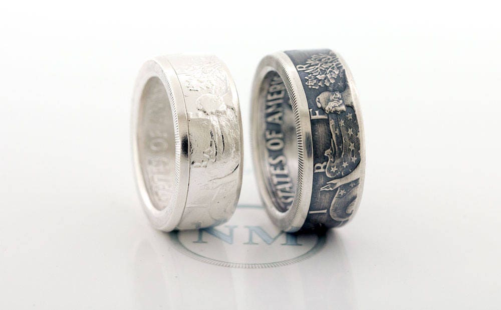 2000 Silver Dollar Coin Ring American Eagle Sz 10-20 Large 25th Silver ...
