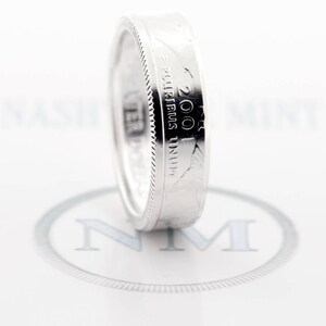 Coin Ring 2001 Silver Quarter Coin Rings 18th Birthday Gift 18 Year Anniversary Band New York North Carolina Rhode Island Vermont Kentucky image 5
