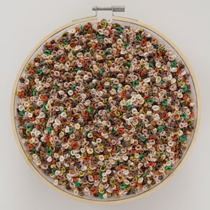 Serengeti art | Serengeti embroidery | Tanzania embroidery | French knots | Finished Embroidery Hoop | Africa inspired art | Wildlife art