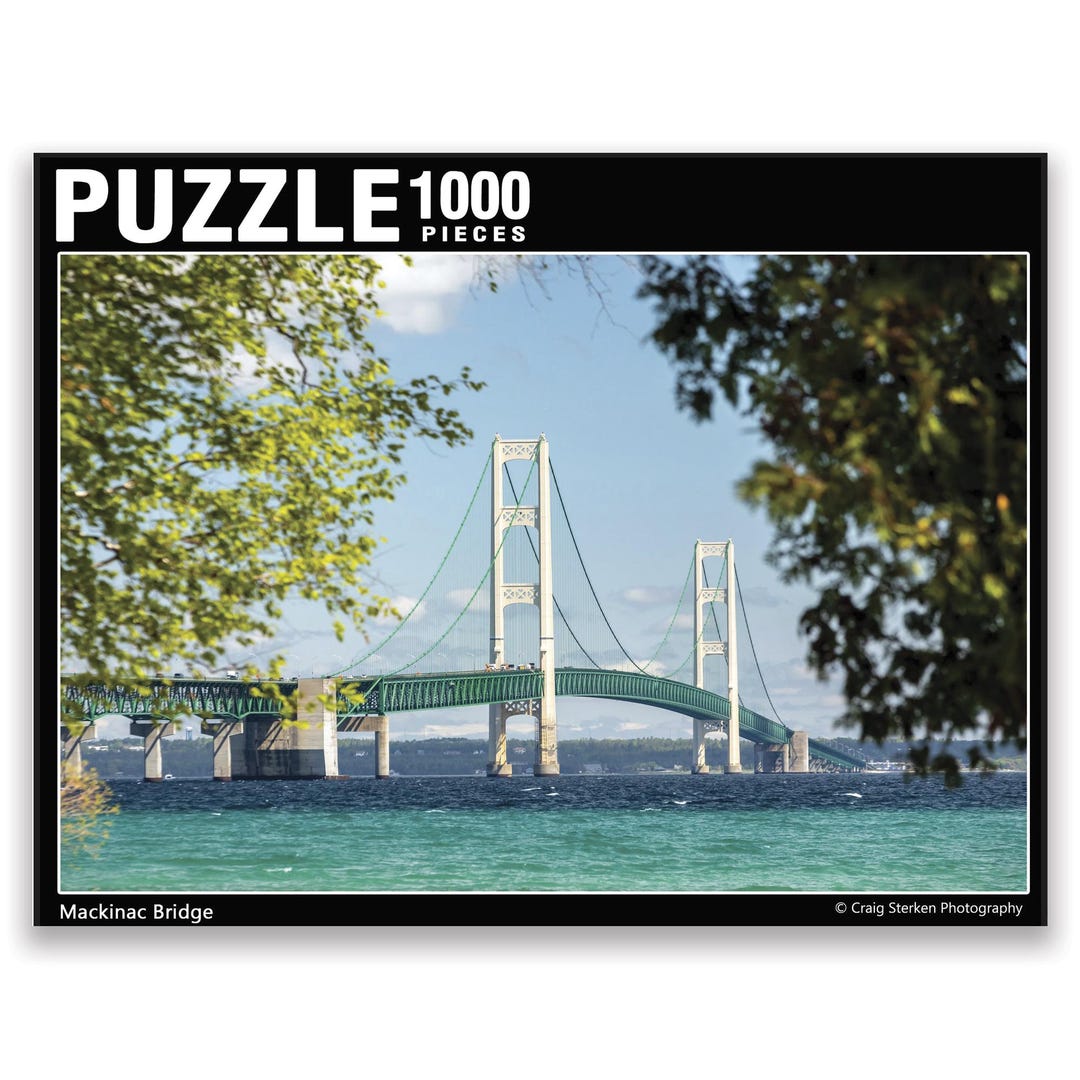 Mackinac Bridge - Michigan Jigsaw Puzzle - 1000 Piece Jigsaw Puzzle - Etsy