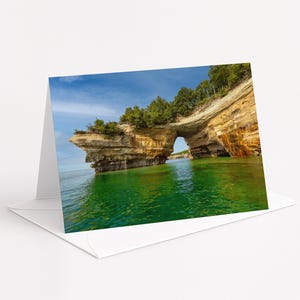 Note Card - Pictured Rocks - Lovers Leap - Free Shipping!