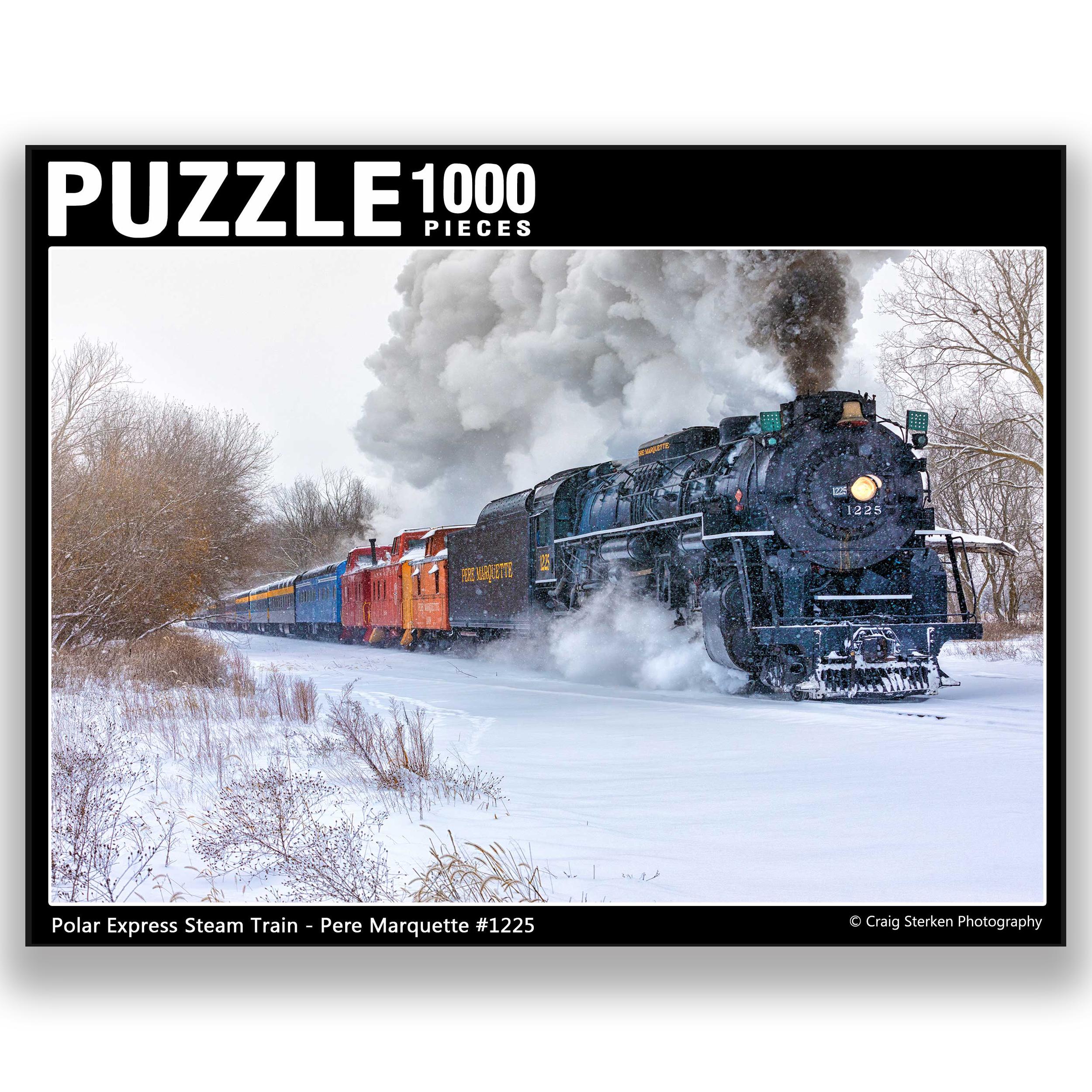 Polar Express Steam Train - Pere Marquette 1225 Jigsaw Puzzle