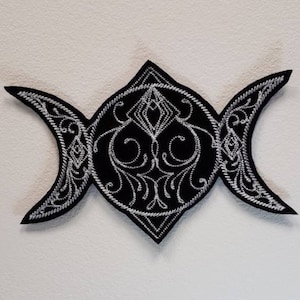 Lunar Trio iron on patch  Iron on Patch Patches for jackets Wild Stream