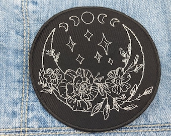 Blumen Mond Patch