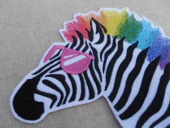 Zebra Applique Patch Iron on