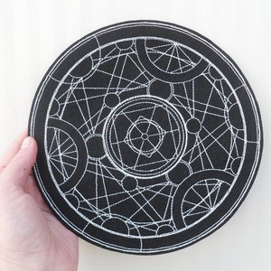 Alchemy Medallion iron on patch, geometric applique, Patches for jackets, tumblr patches, cute patch