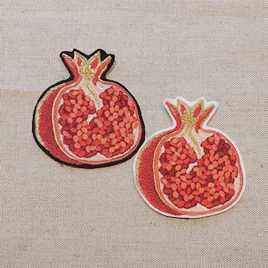 Pomegranate Embroidered Iron on Patch
