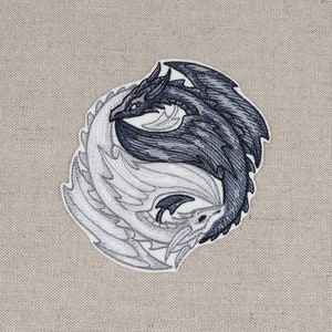 Écusson thermocollant Yin Yang Dragons