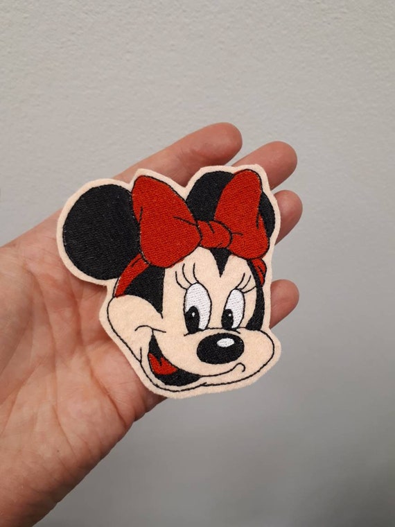 Mickey & Minnie Mouse Iron on Patch Sew Applique Set Patches 