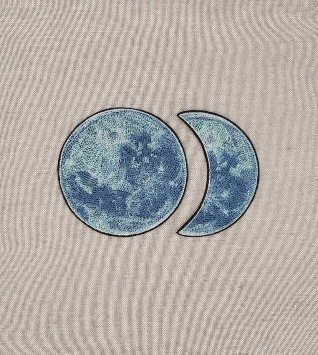 Moon Patch Crescent Moon Iron on Patch, Velcro Patch - Etsy