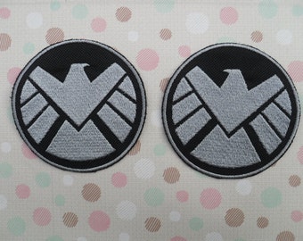 AVENGERS S.H.I.E.L.D. PATCH USA Flag Blue Embroidered Movie Patch With Velcro Military Airsoft