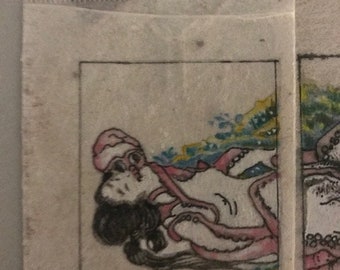 Erotica - The Dream of the FISHERMANS WIFE.  This is Japanese Shunga, A Pillow Book