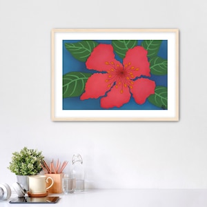 Kauai High-Biscus Art Framed Print