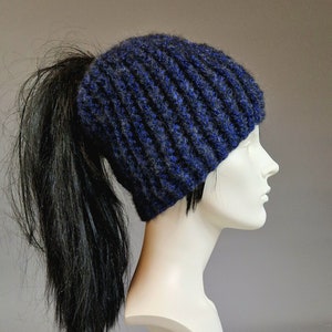 BEANIE WITH CABLE HOLE image 2